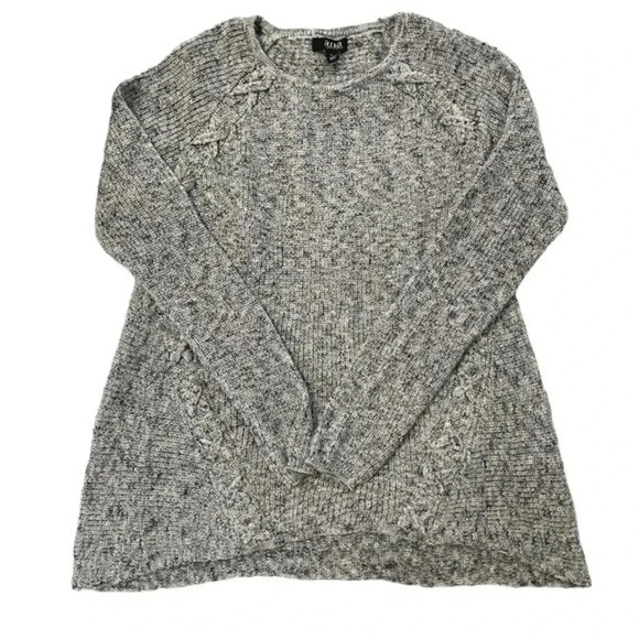 a.n.a Ribbed knit Pullover Crewneck Sweater Women’s‎ Black Size Large - Picture 8 of 8